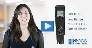 Hanna Lab - Learn How to Set Up and Calibrate the Hanna Instruments pH, EC, TDS Combo Tester HI98129