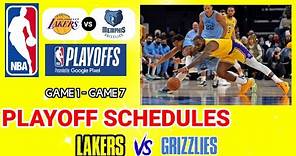 Los Angeles Lakers vs Memphis Grizzlies Playoff Schedule ¦ NBA Playoff Schedule ¦ NBA 2022/23 SEASON