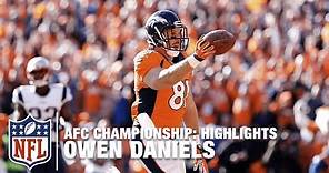 Owen Daniels Highlights (AFC Championship) | Patriots vs. Broncos | NFL