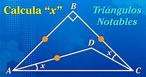 Triángulos Notables - Ejercicio Resuelto (nivel intermedio)