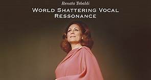 Renata Tebaldi's World Shattering Vocal Resonance!