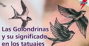 Las golondrinas y sus significados en los tatuajes.