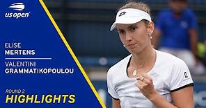 Elise Mertens vs Valentini Grammatikopoulou Highlights | 2021 US Open Round 2