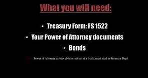 How to Redeem/ Cash a US Savings Bond as Power of Attorney