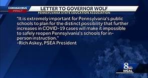 Pennsylvania teachers union urges governor to plan for online school instruction