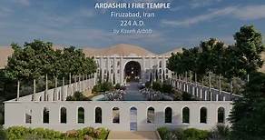 This is a digital reconstruction of Ardashir I’s Zoroastrian fire temple. Ardashir I was the founder of the ancient Iranian Sassanian empire which lasted over 400 years and heavily influenced Roman and world history. The 720p video is available on my youtube channel. #iran #persian #zoroastrian #architecture #history