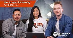 How to apply for housing at Oregon State University
