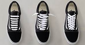 How To Lace Vans Old Skools (3 Ways w/ ON FEET) | Top Shoe Lace Styles