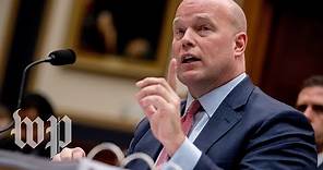 LIVE: Acting attorney general Matthew Whitaker testifies before the House Judiciary Committee