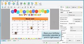 How to Create a Birthday Reminder Calendar