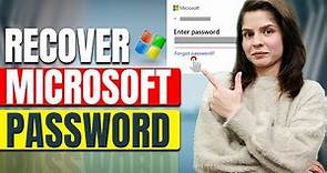 How to Recover your Microsoft Account password? Recover Outlook Password