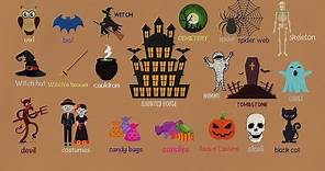 Halloween Vocabulary Words in English | List of Halloween Words