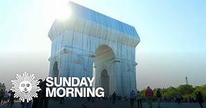 Christo's wrapped Arc de Triomphe