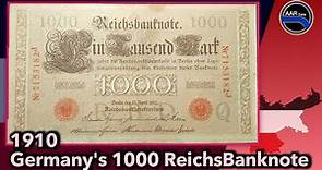 1910 Germany's 1000 Mark ReichsBanknote