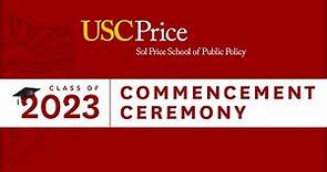 USC Price 2023 Commencement Ceremony