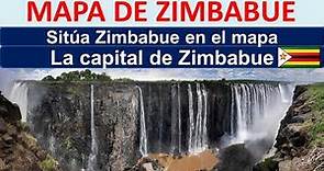 Mapa de Zimbabue. Capital de Zimbabue. Donde esta Zimbabue