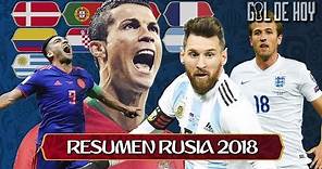 Resumen Rusia 2018 a OCTAVOS DE FINAL