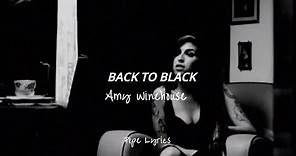 Amy Winehouse - Back To Black (Letra en Español + Video)