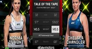 Norma Dumont vs. Chelsea Chandler Full Fight UFC on ESPN 49 Part 1