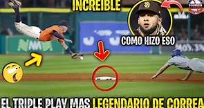 El LEGENDARIO TRIPLE PLAY de CARLOS CORREA QUE SORPRENDIÓ al MUNDO | MLB 😱😱