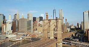 Aerial Views of Brooklyn Bridge