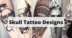 30 Skeleton tattoo design | Skull tattoo designs | Simple skull tattoo - Lets style buddy