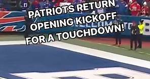 Opening kickoff touchdown return!! (Via: NFL, CBS) | Sunday Night Football on NBC
