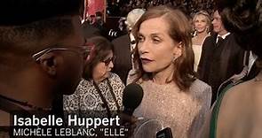 Oscars 2017 Isabelle Huppert