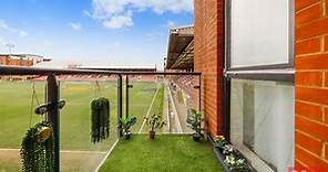 Flat for sale INSIDE football stadium with balcony overlooking pitch
