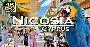 Nicosia Cyprus, city center in 4K 60fps HDR (UHD) Dolby Atmos 💖 The best Places 👀 Walking Tour