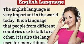 Importance of English language | learn English| practice English speaking|