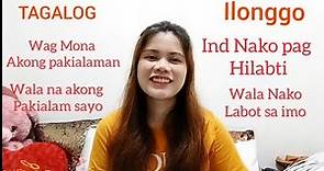 ILONGGO/HILIGAYNON -TAGALOG TRANSLATION