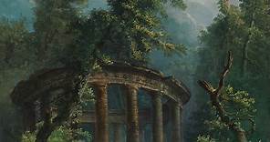 Le Bassin de Baignade de Hubert Robert - Reproduction tableau