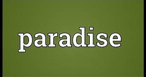 Paradise Meaning
