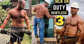 Men On Duty Shirtless - Hot And Handsome Worker