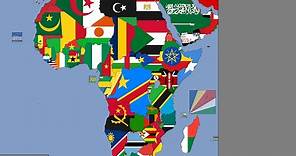 Africa: Timeline of National Flags: 1600 - 2020