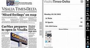 Now you can find even more in the Visalia Times-Delta e-Edition: Here's how