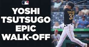 WALK-OFF OUT OF THE PARK! Yoshi Tsutsugo leaves the building for an epic walk-off homer!
