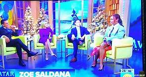 Zoe Saldana Smoking Hot Legs on Good Morning America.