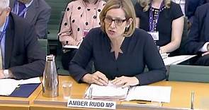 Amber Rudd says 'we don't have targets for removals' during select committee questioning