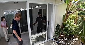 How to Enclose a Porch