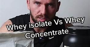 Whey isolate vs whey concentrate There’s more similarities than differences between the two but isolate prob better for weight loss with less carbs and fats and a better protein content. #wheyprotein #supplements #wheyisolateprotein #wheyconcentrate #musclegaintips