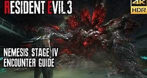 Nemesis Stage 4 Boss Guide - FINAL BOSS - Resident Evil 3 Remake [4k HDR]