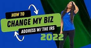 How to Change My Business Address with the IRS form (2022)