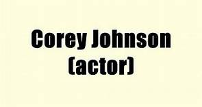 Corey Johnson (actor)
