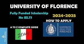 University of Florence | Complete Admission Process for University of Florence
