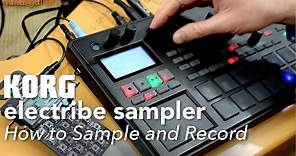 Korg Electribe Sampler 2 – How to Sample and Record