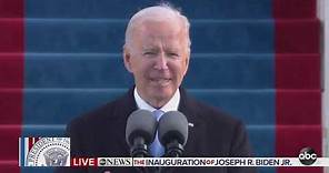 President Joe Biden's inaugural address: Watch full speech video from Inauguration Day 2021 | ABC7