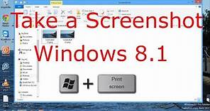 How to take a screenshot in Windows 8 or 8.1 - Windows 8.1 Tutorial
