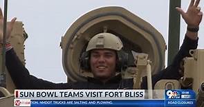 Hyundai Sun Bowl teams take an interactive tour on Fort Bliss